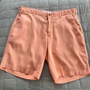 Peter Millar Crown Sport Performance Shorts Peach Orange Size 33